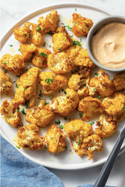delicious air fryer cauliflower wings without breading