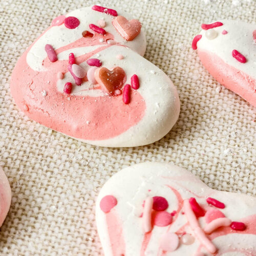 Valentine Meringue Cookies