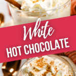 White Hot Chocolate with Chocolate Chip