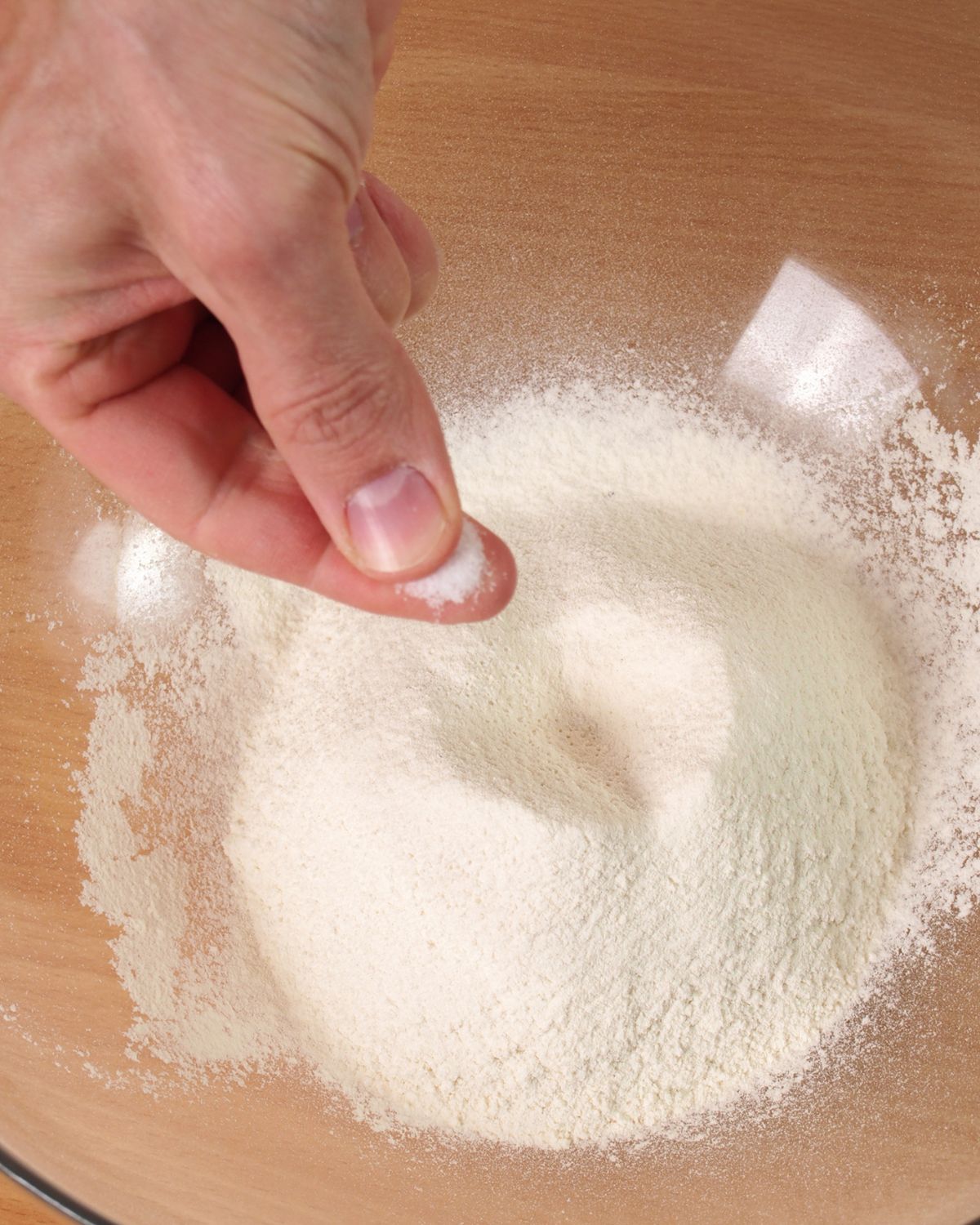 Flour and salt for bread.
