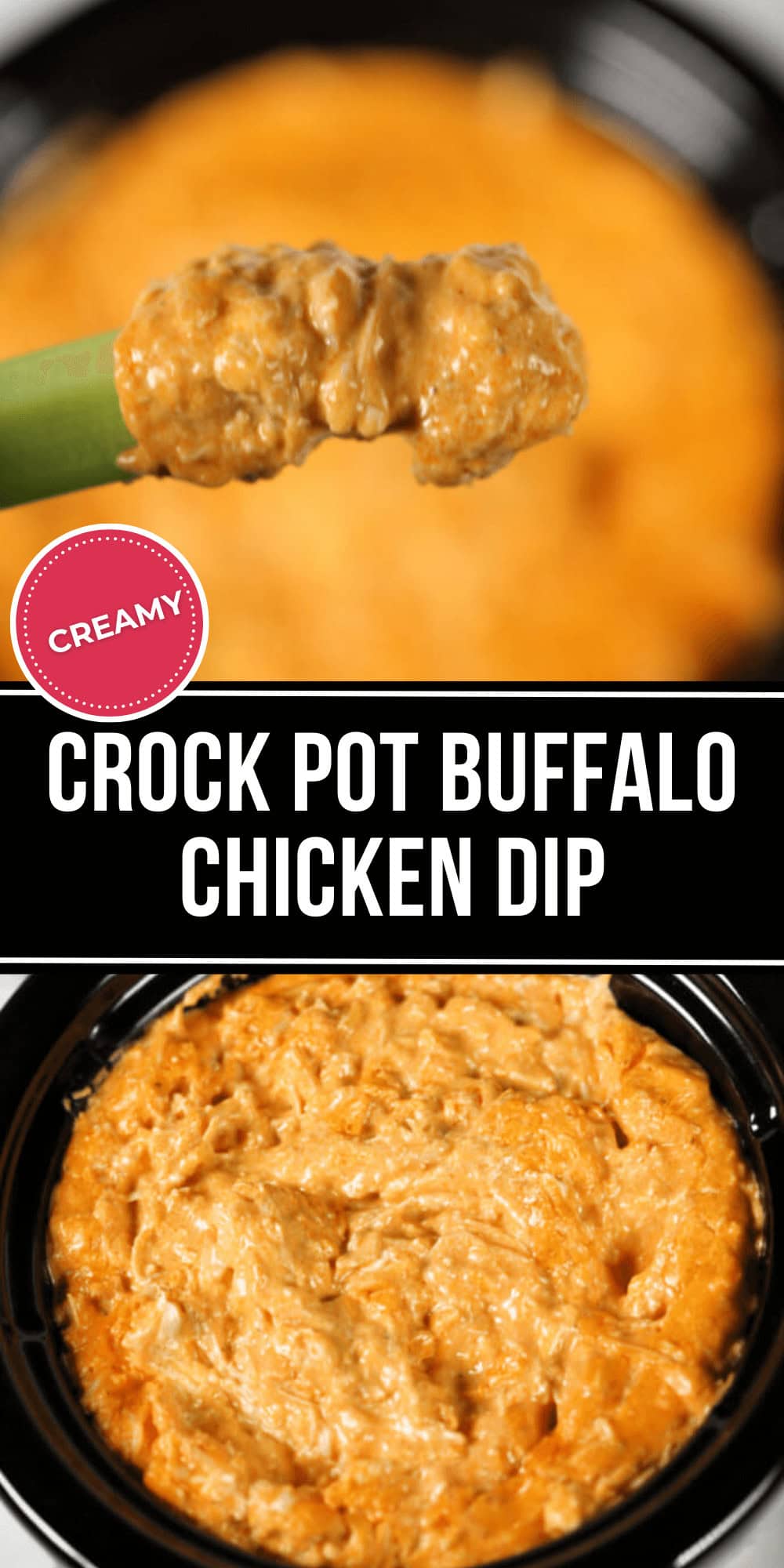 A close-up of a spoon glistening with rich and creamy Crock Pot Buffalo Chicken Dip, hovering tantalizingly above a bowl brimming with this irresistible dip.