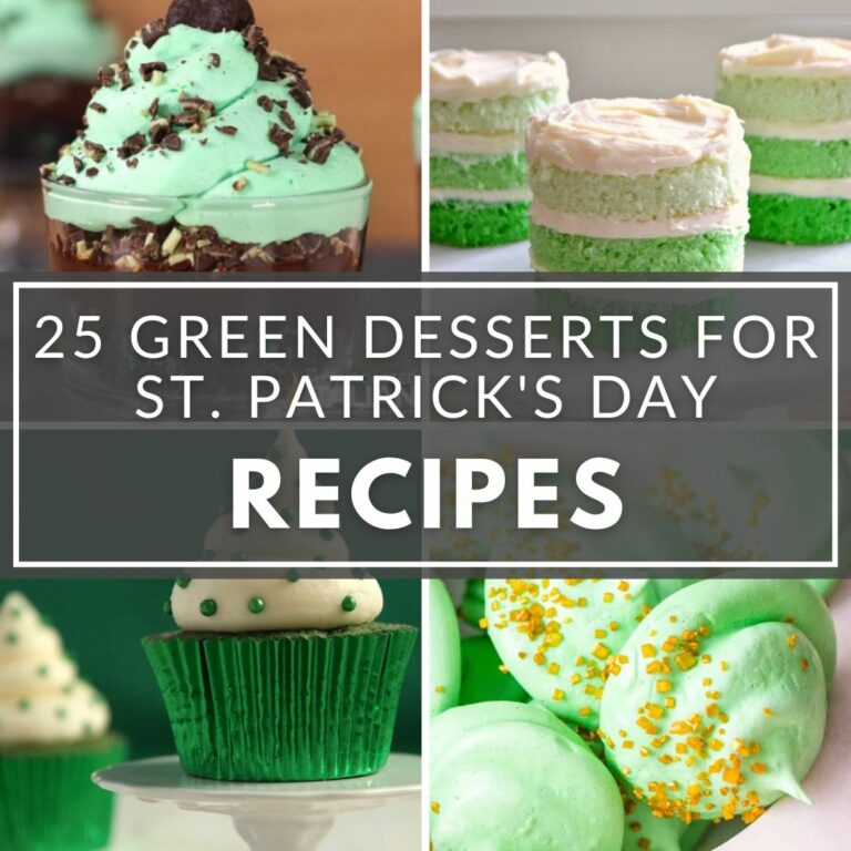 25 green desserts for st patricks day.