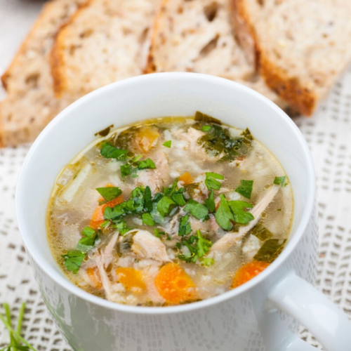 Leftover Turkey and Rice Soup - WEBSTORY COVER