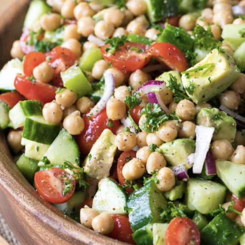 simple and delicious chickpea salad