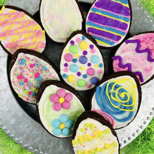 delicious easter egg brownies