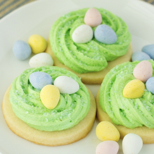 delicious birds nest cookies for easter