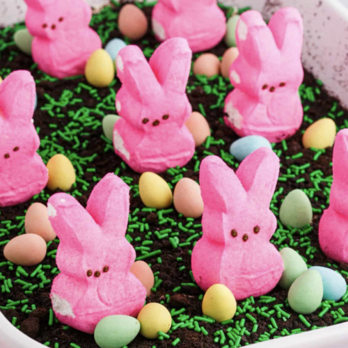 delicious easter peep cake