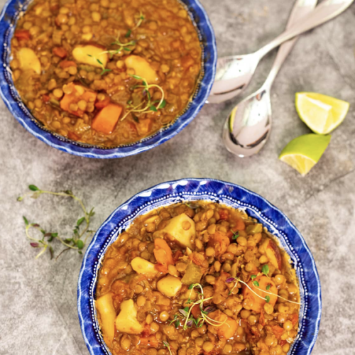 delicious lentil stew