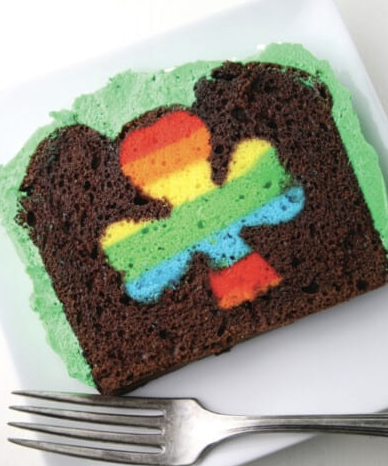 Delicious Peek-A-Boo St. Patrick's Day Cake