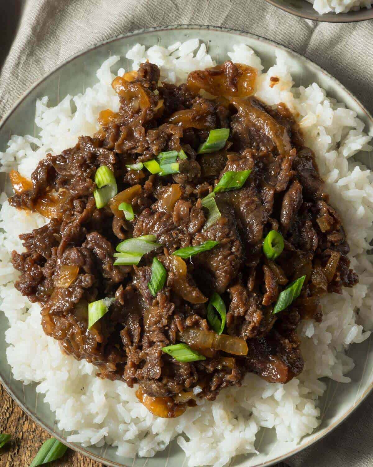 A platter of the korean BBQ