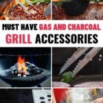 Collection of accessories for a gas or charcoal grill. 