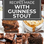 A mouthwatering collage of guinness bread and other delectable dishes.