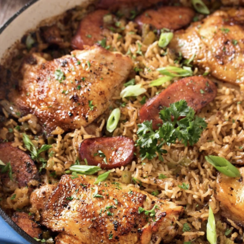 Delicious One Pot Chicken and Dirty Rice