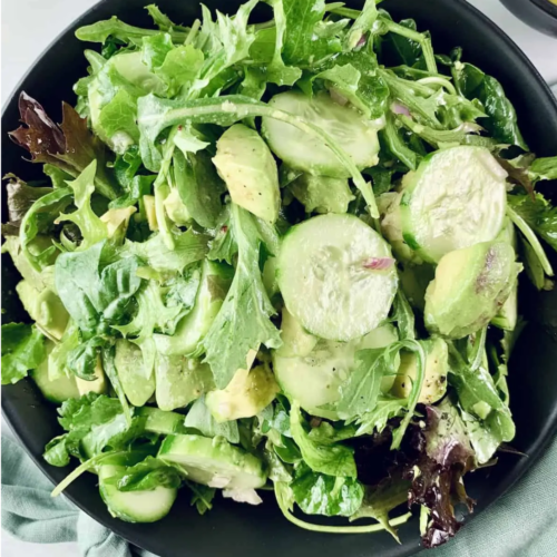 Delicious french green salad