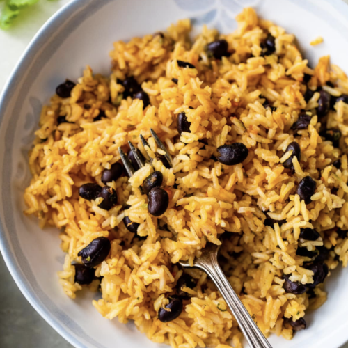 delicious rice and beans dish