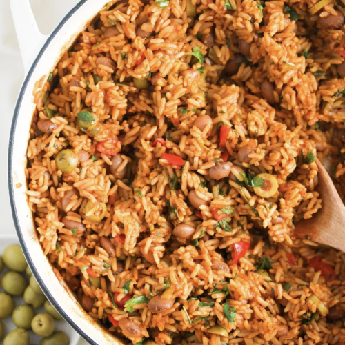 Delicious Spanish Rice and beans