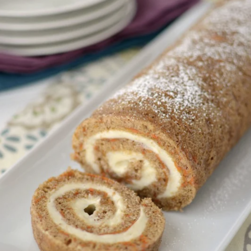 Delicious Carrot Cake Roll