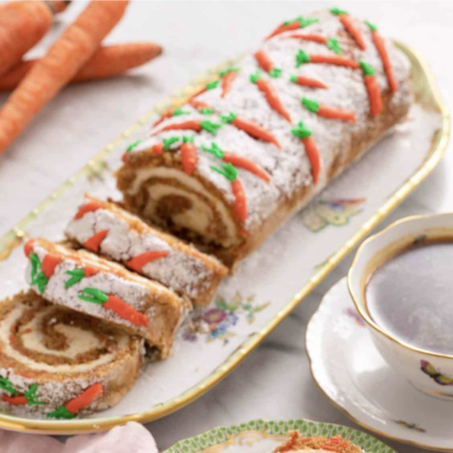Festive and delicious carrot cake