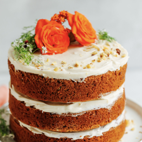 Delicious and easy 1-Bowl Vegan Gluten-Free Carrot Cake