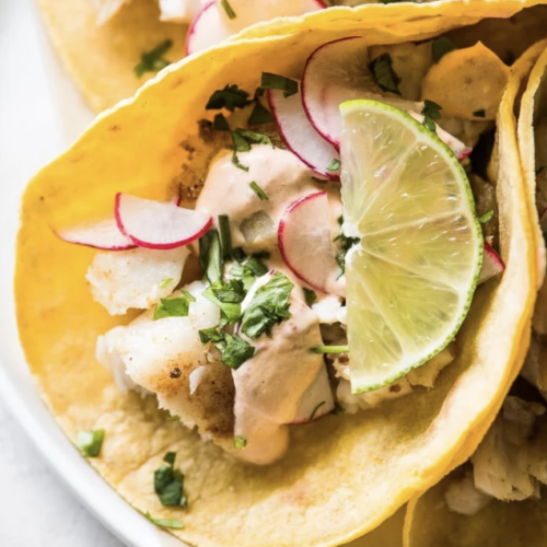 Mouthwatering flaky tilapia fish tacos