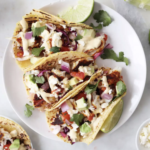 Fresh and simple tilapia fish tacos