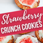 Finished strawberry Crunch cookies.