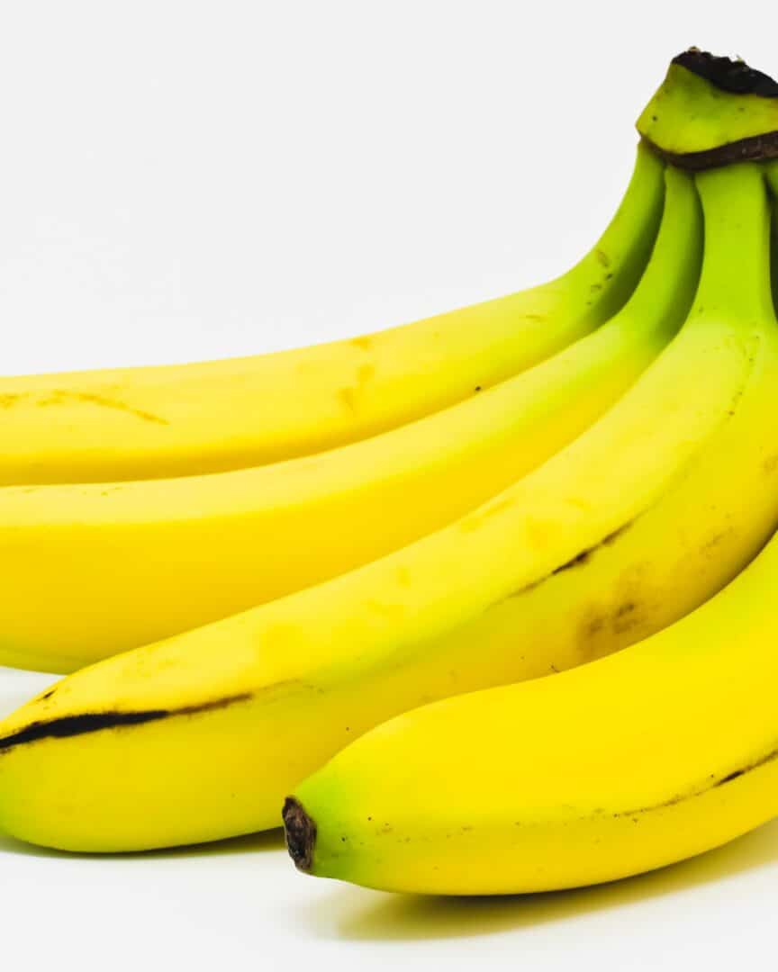 A bunch of ripe bananas.