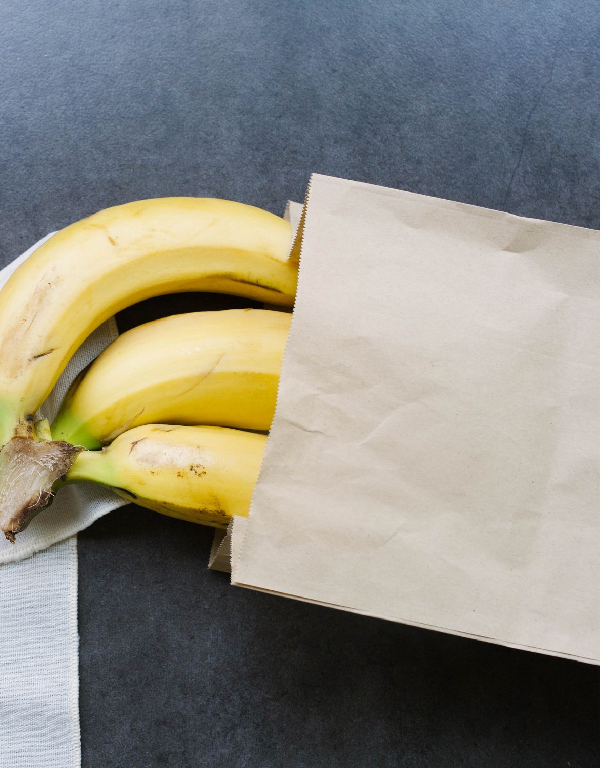 How to ripen green bananas in a paper bag.