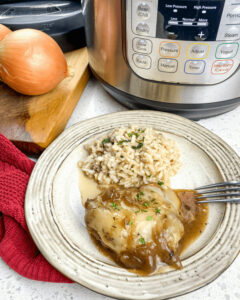 Instant Pot French Onion Soup with Chicken.