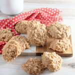 A platter of the peanut butter oatmeal cookies.