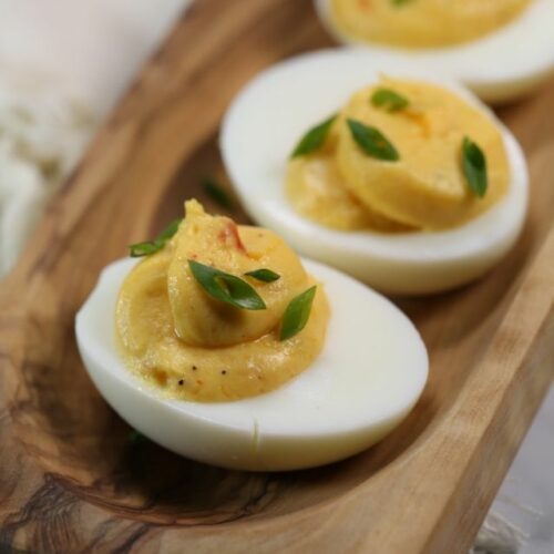 Sriracha Spicy Deviled Eggs - WEBSTORY COVER