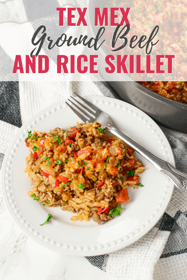 Tex Mex Ground Beef and Rice Skillet - It Is a Keeper