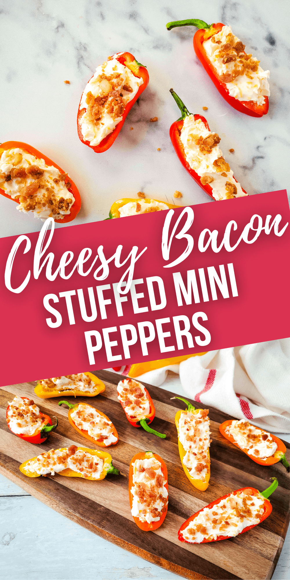 Bacon Cream Cheese Stuffed Mini Peppers - It Is a Keeper