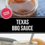 Two close ups on the sauce.