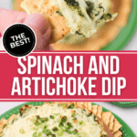 A hand holding a cracker with spinach and green toppings.