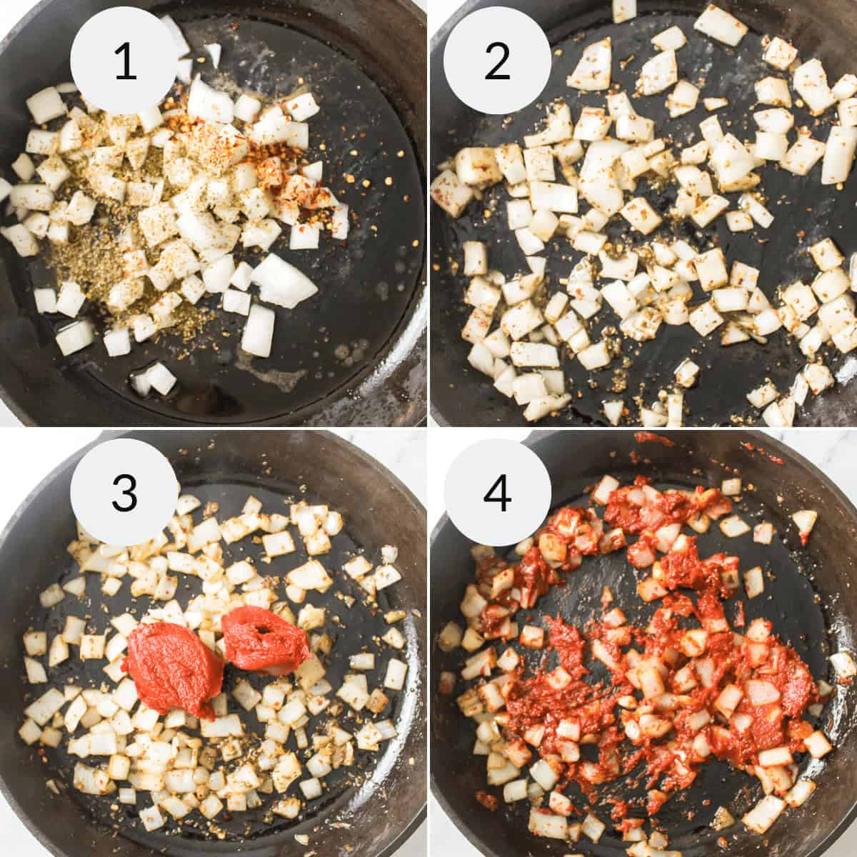 Making the vegetables for the dish.