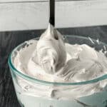 A spoon in the marshmallow fluff.