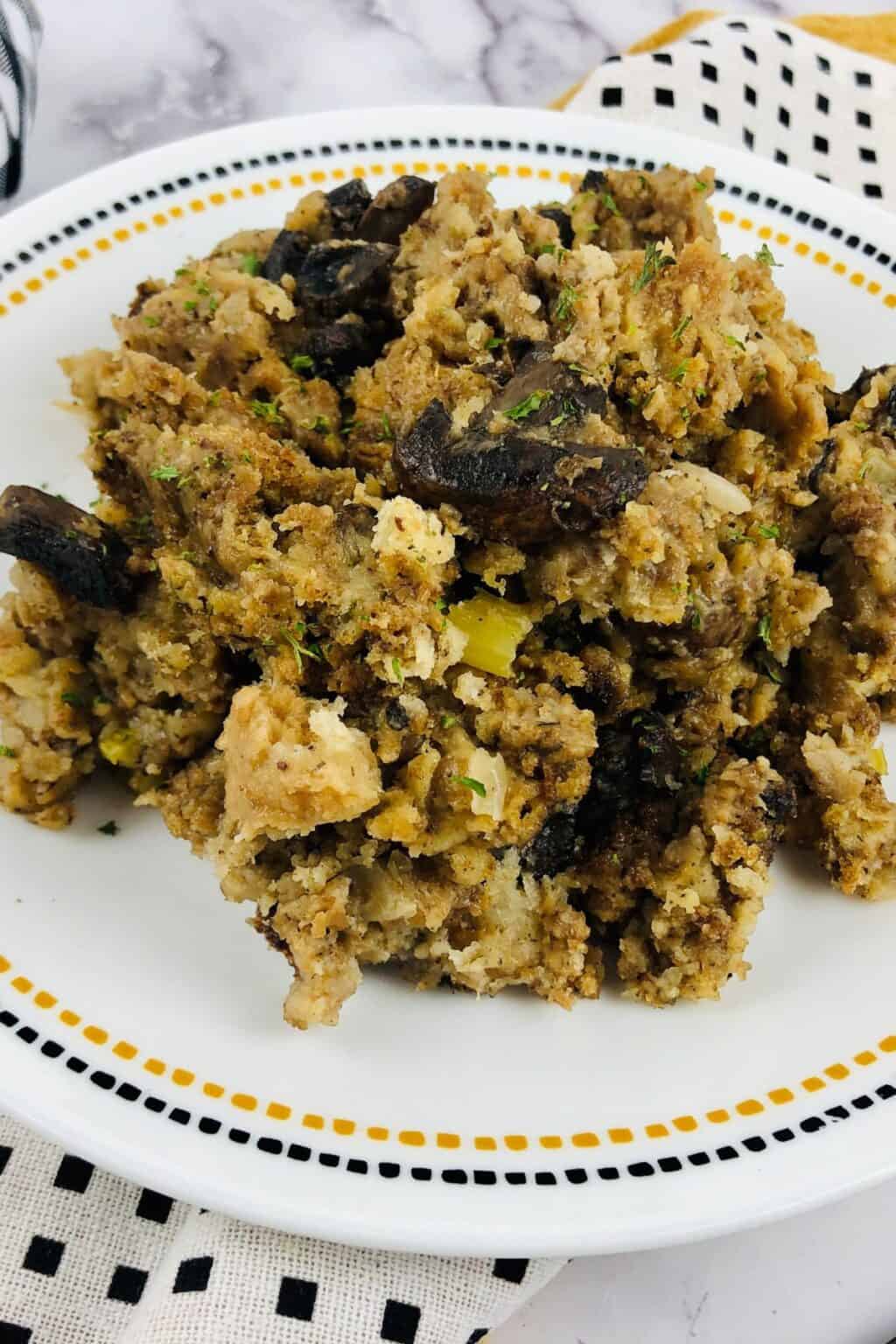 Crock Pot Stuffing with Mushrooms - It Is a Keeper