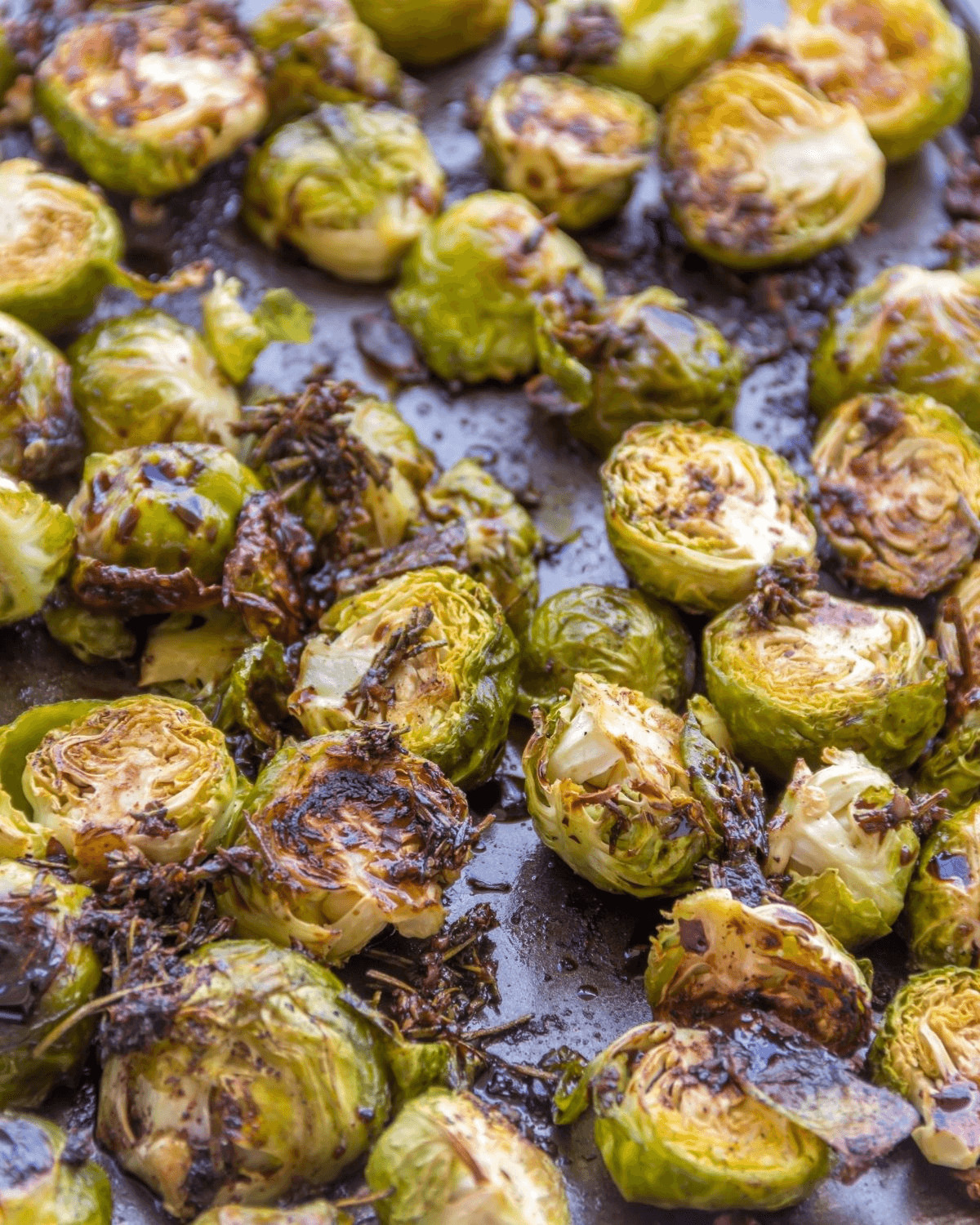 A baking sheet of Italian sprouts.