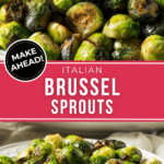 Two views of the Italian brussel sprouts.