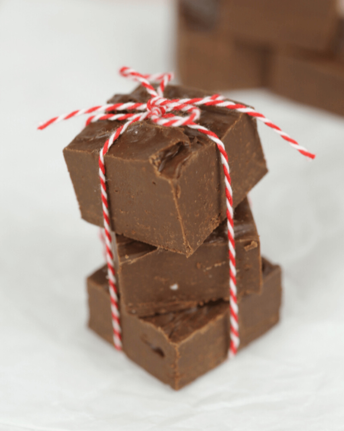 A stack of the 5 minute fudge.