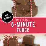 Two views of the 5 minute fudge.