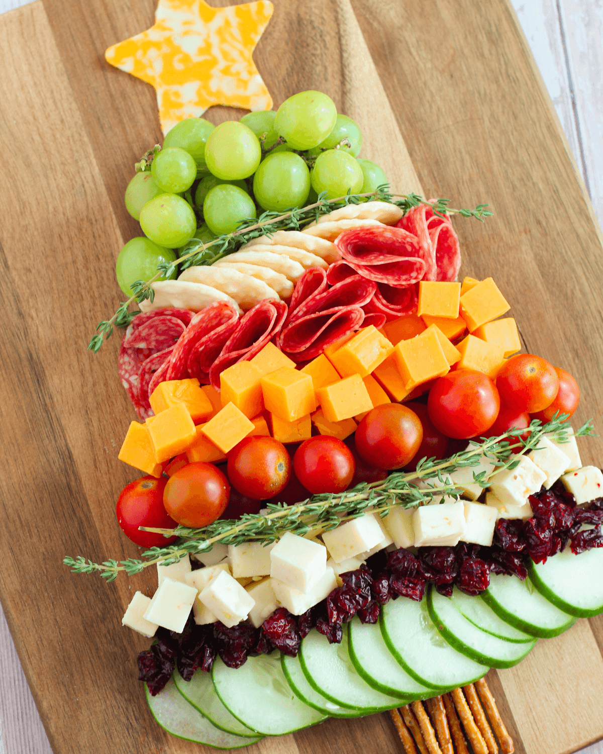 A top sht of the finished appetizer.