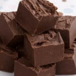 A tray of Grandma's Old Fashioned Fudge Recipe.