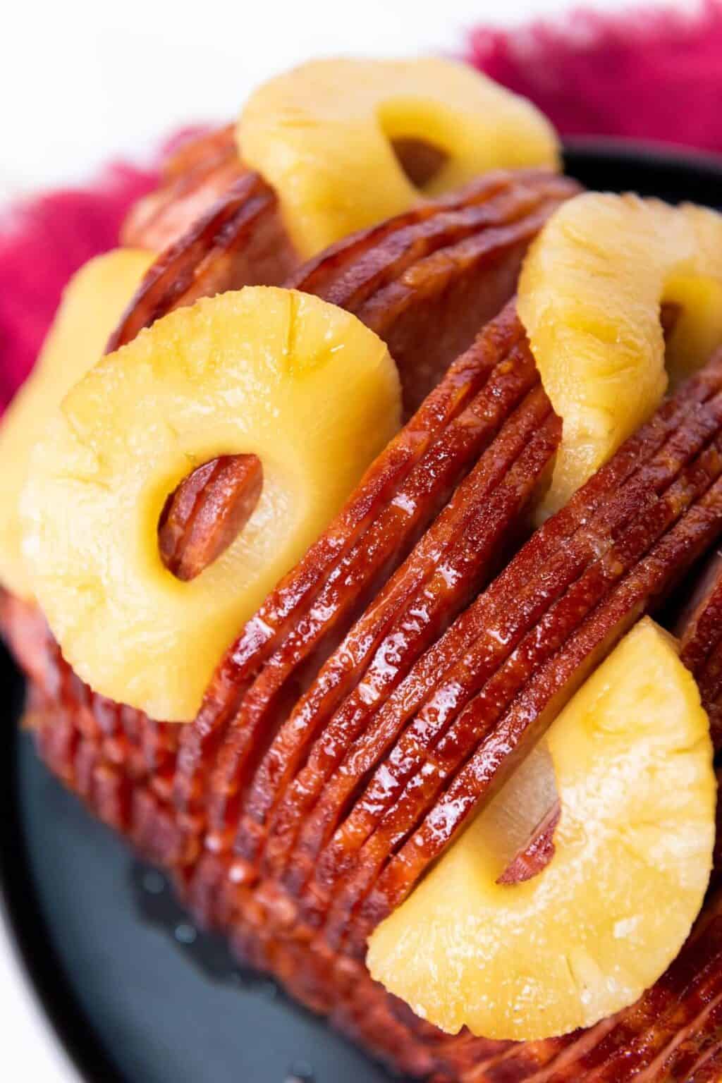 A Spiral han with pineapple and brown sugar.