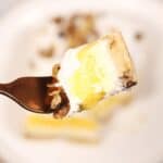 A fork of this fluffy dessert.