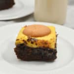 A square of the banana pudding brownie.