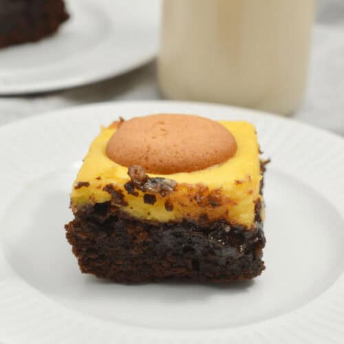 A square of the banana pudding brownie.