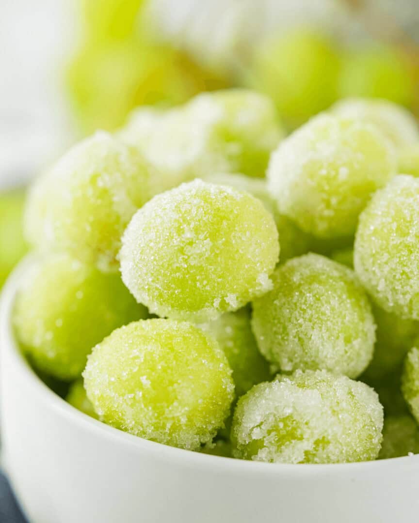 Tempting champagne candy grapes ready for the new year.