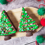 A tray of the finished holiday chocolate treat.